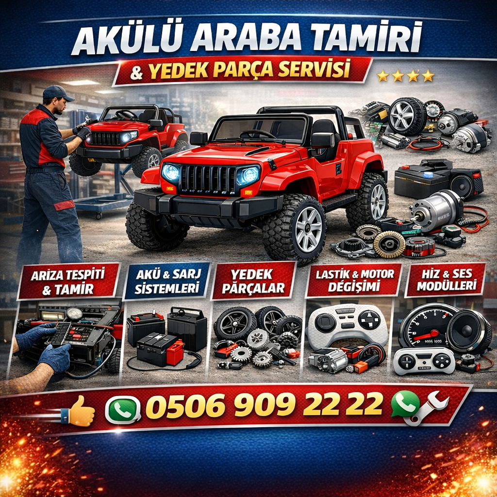 akülü araba tamiri yeni